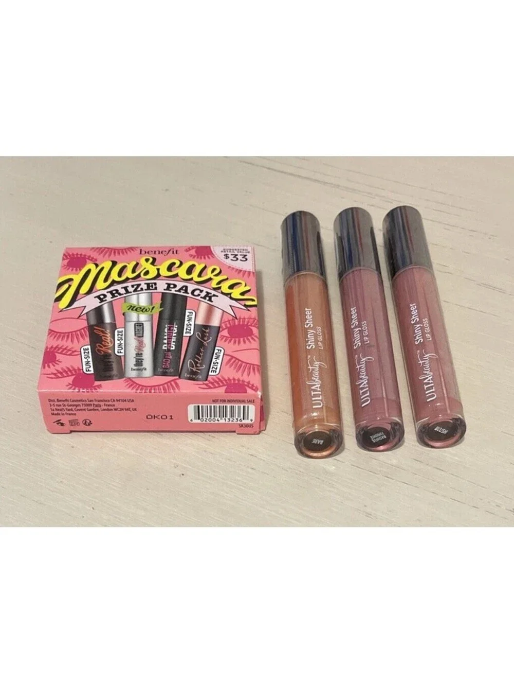 Benefit Womens Mascara Prize Pack 4 Mascaras and 3 Full Size Ulta Glosses!! A827